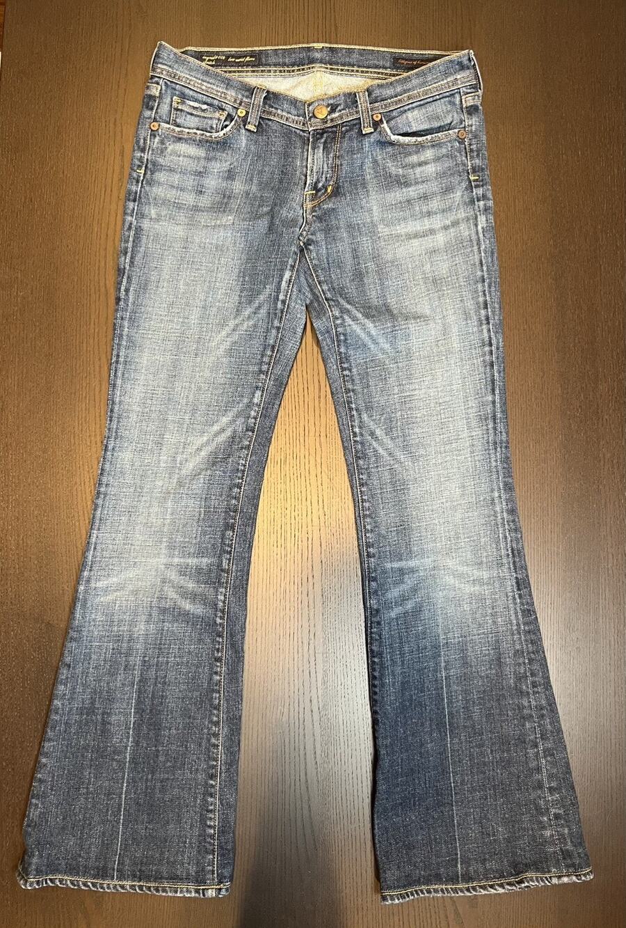 Citizens Of Humanity Ingrid #002 Low Waist Flare Stretch Jeans Sz 28 29” inseam
